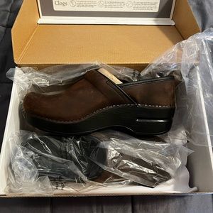 Dansko Brown Leather Clogs
